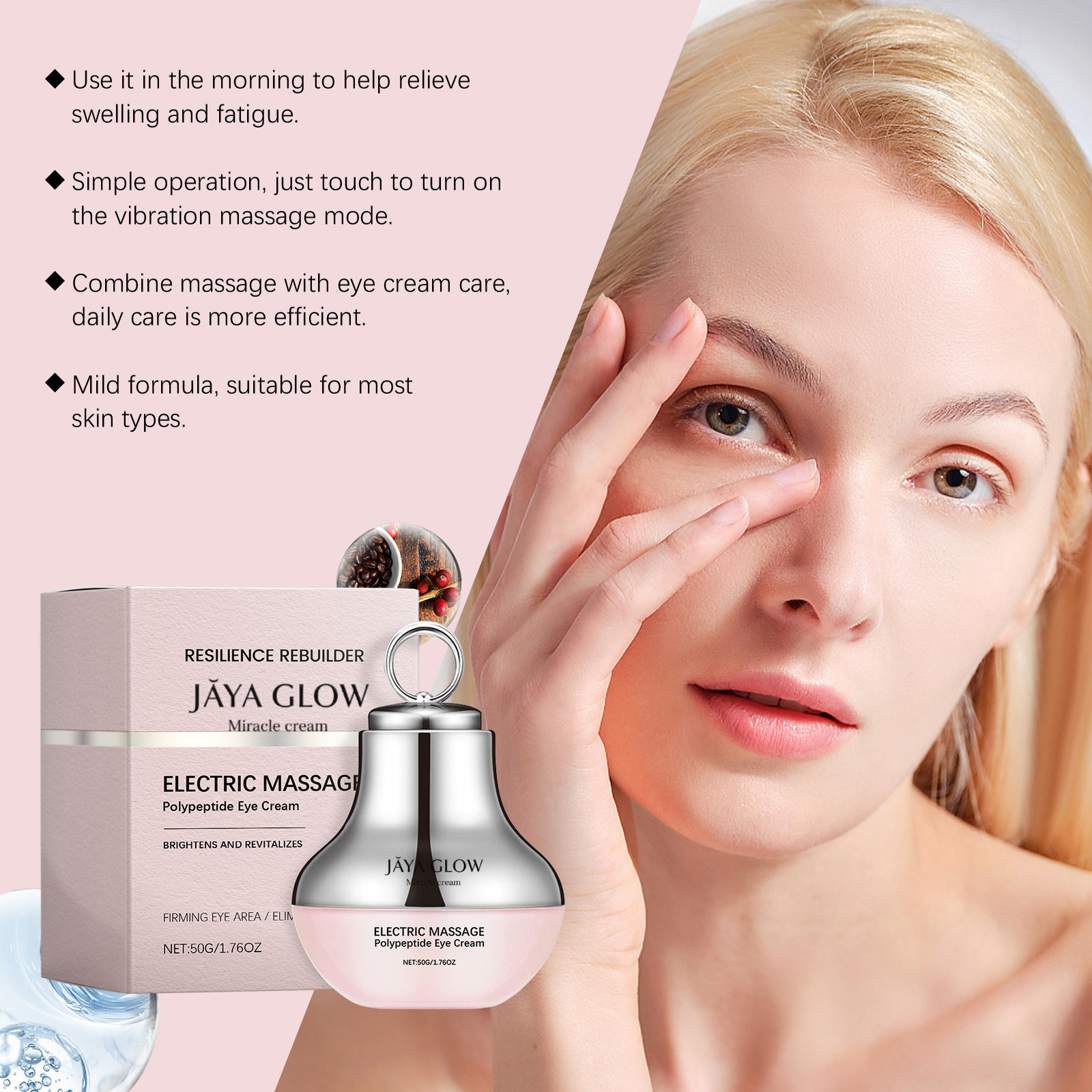 JĀYA GLOW™ – Miracle Cream Contour des Yeux - Redlight Technology